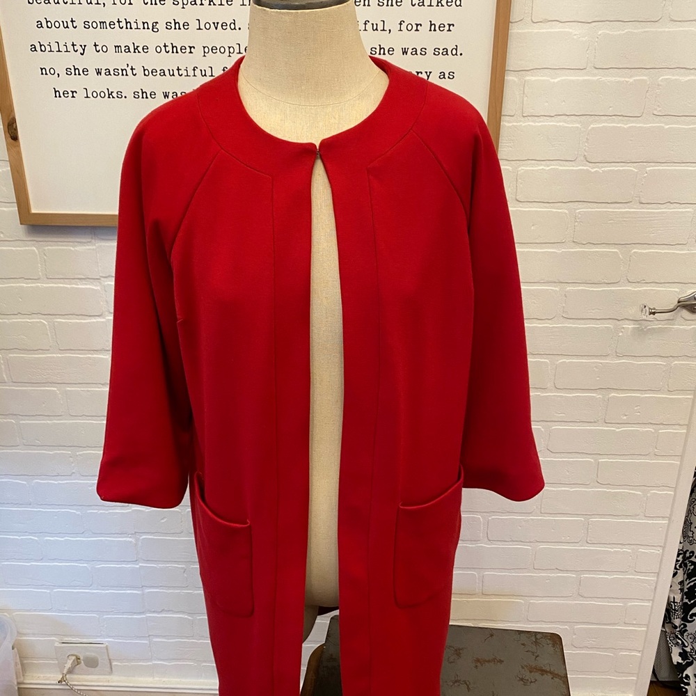 Size 12 Designer Red Jacket